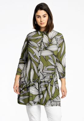 Yoek Blouse | Groen | Maat 54/56