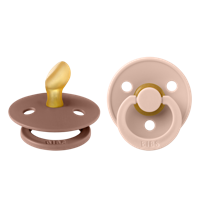 BIBS Fopspeen 0-6 Maanden Anatomic Blush/Woodchuck