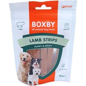 Boxby Lamb Strips hondensnacks 5 x 90 g