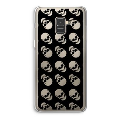 Musketon Skulls: Samsung Galaxy A8 (2018) Transparant Hoesje