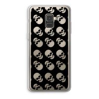 Musketon Skulls: Samsung Galaxy A8 (2018) Transparant Hoesje
