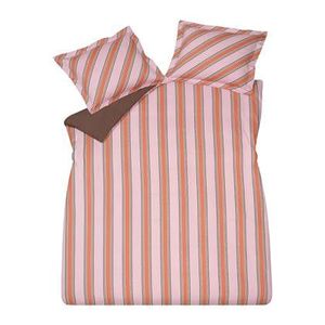 Vandyck Preppy Stripe Dekbedovertrek 240 x 200/220 cm - Pink