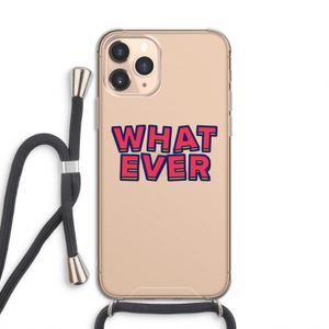 Whatever: iPhone 11 Pro Transparant Hoesje met koord