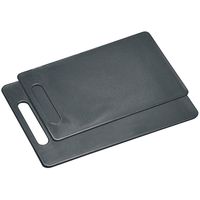 2x Kunststof snijplanken set grijs 20 x 29 cm/24 x 34 cm