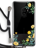 Gele bloemen: Xiaomi Mi Mix 2 Transparant Hoesje met koord