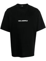 Karl Lagerfeld t-shirt Ikonik Outline en coton biologique - Noir