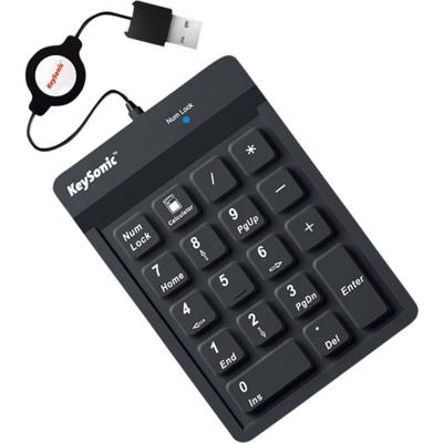Keysonic ACK-118BK Numeriek toetsenbord USB Flexibel, Kabelinvoer, Stofdicht, Spatwaterdicht Zwart Keysonic ACK-118BK Numeriek toetsenbord USB Flexibel, Kabelinvoer, Stofdicht, Spatwaterdicht Zwart