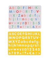 HEMA Tekensjabloon letters en cijfers