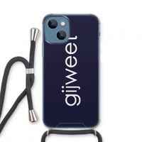 Gijweet: iPhone 13 mini Transparant Hoesje met koord