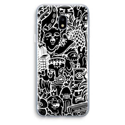 Vexx Black Mixtape: Samsung Galaxy J3 (2017) Transparant Hoesje