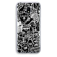 Vexx Black Mixtape: Samsung Galaxy J3 (2017) Transparant Hoesje