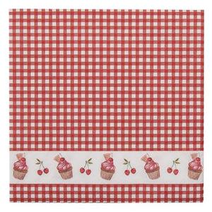 Clayre & Eef Servetten Papier Set van 20 33x33 cm (20) Rood Wit