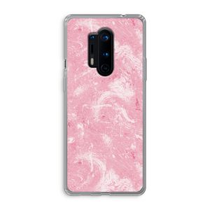 Abstract Painting Pink: OnePlus 8 Pro Transparant Hoesje