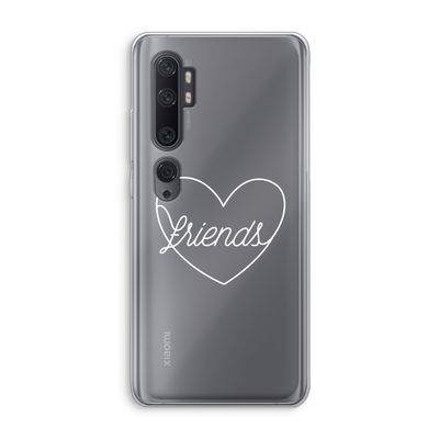 Friends heart pastel: Xiaomi Mi Note 10 Pro Transparant Hoesje