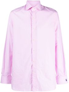 Polo Ralph Lauren chemise en coton à logo brodé - Rose