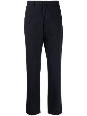 PS Paul Smith pantalon droit à broderies zèbre - Bleu