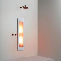 Sunshower Round Medium One - Inbouw - Infrarood - 33 x 140 x 10 cm - Wit