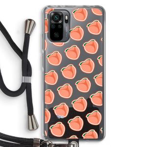 Just peachy: Xiaomi Redmi Note 10 Pro Transparant Hoesje met koord