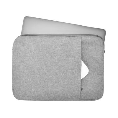 Lunso - Stijlvolle zachte neopreen sleeve hoes 13 inch - Lichtgrijs