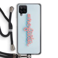 #nofilter: Samsung Galaxy A12 Transparant Hoesje met koord