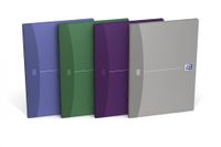 Oxford Office Essentials schrift, harde kaft, 192 bladzijden, ft A4, geruit 5 mm, geassorteerde kleuren - thumbnail