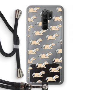 Ponys: Xiaomi Redmi 9 Transparant Hoesje met koord