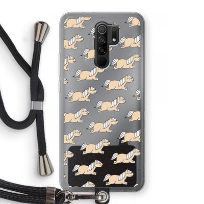 Ponys: Xiaomi Redmi 9 Transparant Hoesje met koord