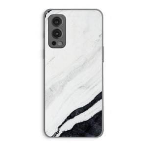 Elegante marmer: OnePlus Nord 2 5G Transparant Hoesje