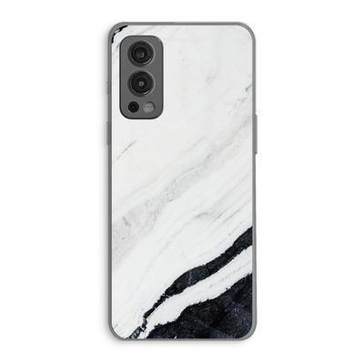 Elegante marmer: OnePlus Nord 2 5G Transparant Hoesje
