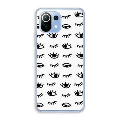 Eye pattern #2: Xiaomi Mi 11 Lite Transparant Hoesje