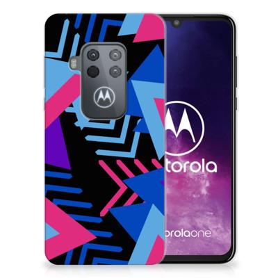 Motorola One Zoom | TPU Hoesje | Funky Triangle