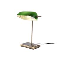 Artdelight Klassieke bankierslampOxford brons met groen - TL 3485 BR-GR Artdelight Klassieke bankierslampOxford brons met groen - TL 3485 BR-GR