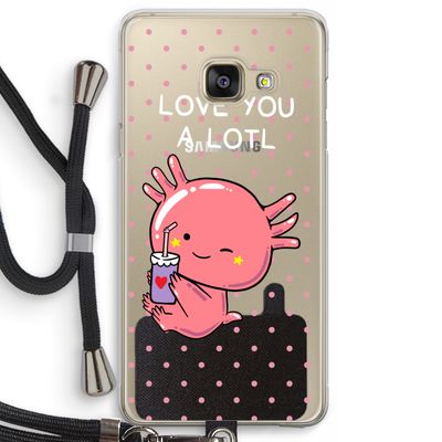 Love You A Lotl: Samsung Galaxy A3 (2016) Transparant Hoesje met koord