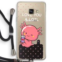 Love You A Lotl: Samsung Galaxy A3 (2016) Transparant Hoesje met koord