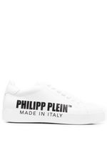 Philipp Plein baskets à logo imprimé - Blanc