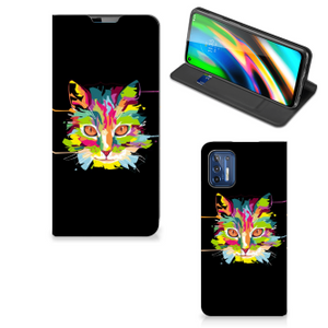 Motorola Moto G9 Plus Magnet Case Cat Color