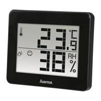 Hama thermo-/hygrometer th-130 zwart Hama thermo-/hygrometer th-130 zwart