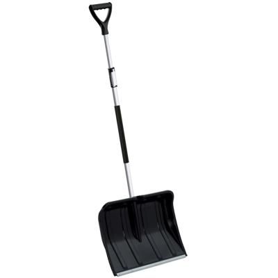 Prosperplast Sneeuwschep - uitschuifbaar - zwart - kunststof - 120 tot 160 cm
