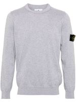 Stone Island pull à patch Compass - Gris - thumbnail