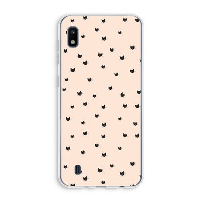 Kleine kattenkopjes: Samsung Galaxy A10 Transparant Hoesje