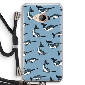 Narwhal: HTC U Play Transparant Hoesje met koord