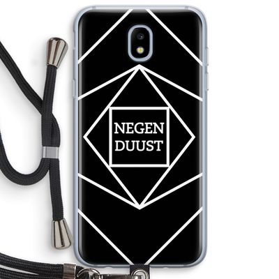 Negenduust geometrisch: Samsung Galaxy J5 (2017) Transparant Hoesje met koord