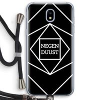 Negenduust geometrisch: Samsung Galaxy J5 (2017) Transparant Hoesje met koord