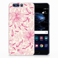 Huawei P10 Plus | TPU Case | Pink Flowers