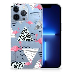 Apple iPhone 13 Pro TPU Hoesje Flamingo Triangle