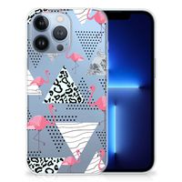 Apple iPhone 13 Pro TPU Hoesje Flamingo Triangle - thumbnail