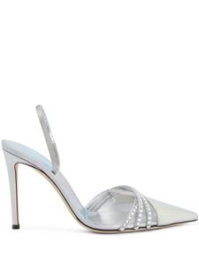 Giuseppe Zanotti escarpins Claralie 105 mm - Argent