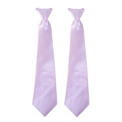 Carnaval verkleed stropdas - 2x - lila paars - volwassenen - 40 cm - met elastiekje