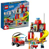 LEGO 60375 City De Brandweerkazerne en de Brandweerwagen (4116359) - thumbnail