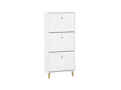 Schildmeyer Schoenenkast Bjarne (3 vakken, mat wit)